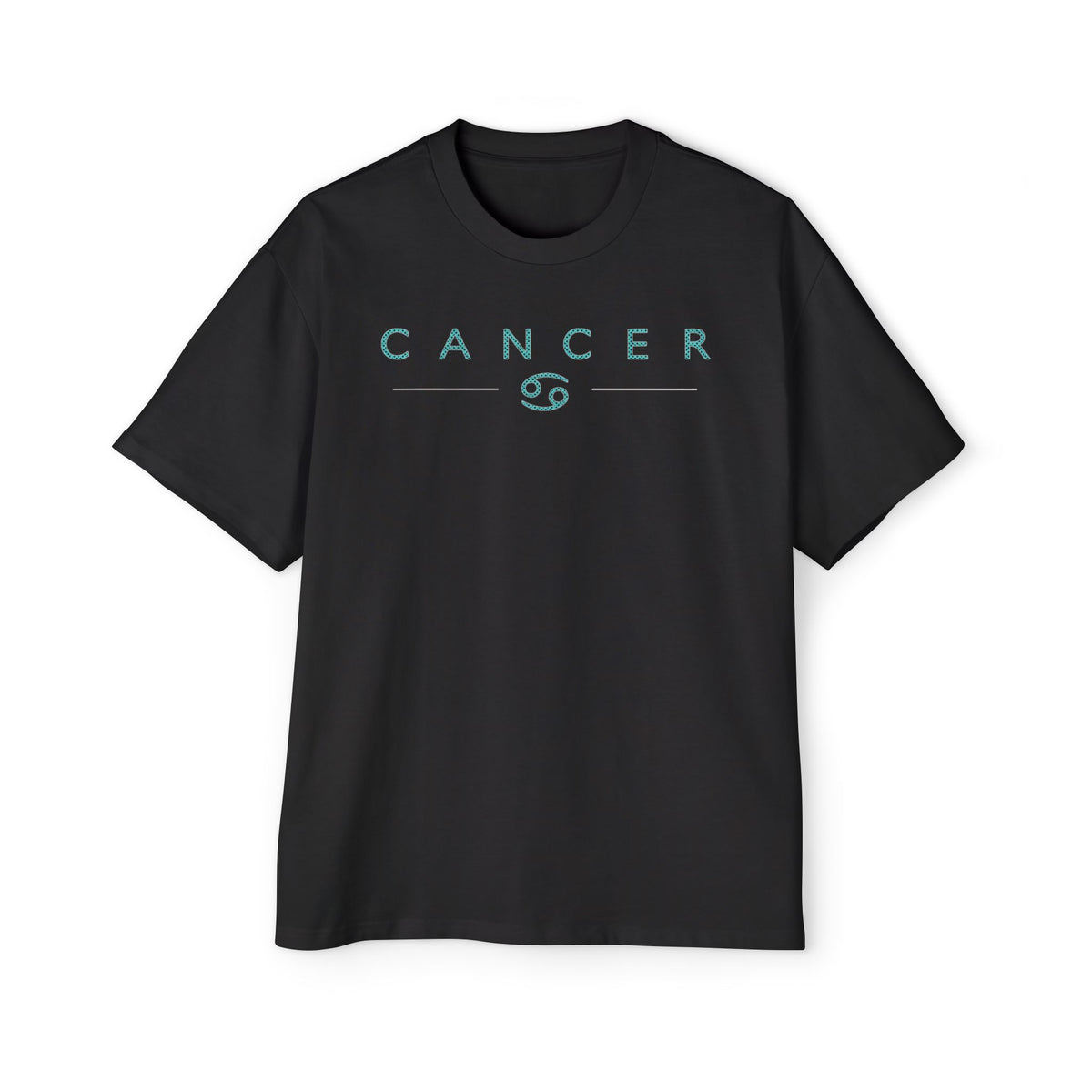Cancer Soft Heart Hard Shell Embroidery Oversized T-Shirt | LE BANCHO