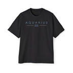 Aquarius Built Different Embroidery Oversized T-Shirt | LE BANCHO