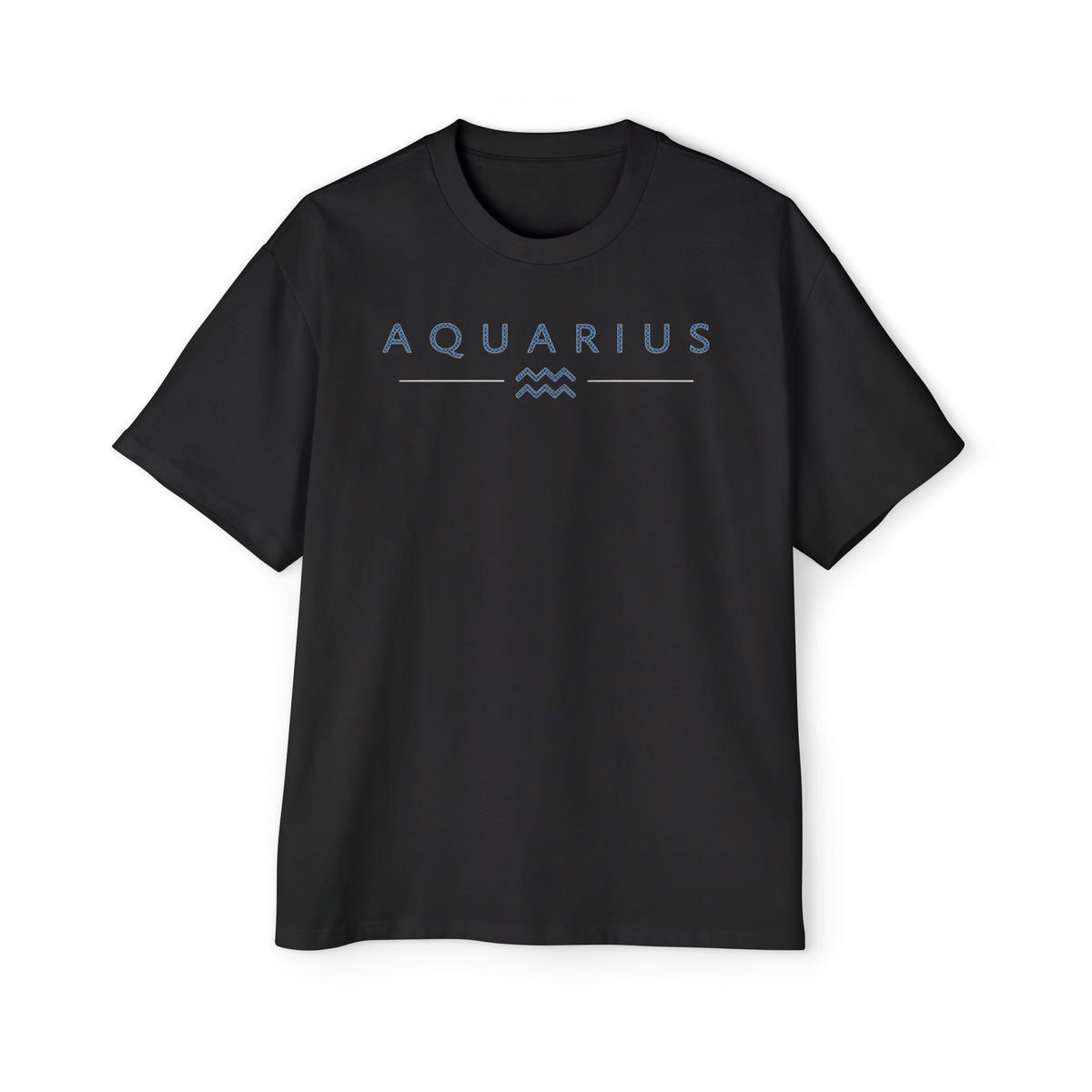 Aquarius Built Different Embroidery Oversized T-Shirt | LE BANCHO