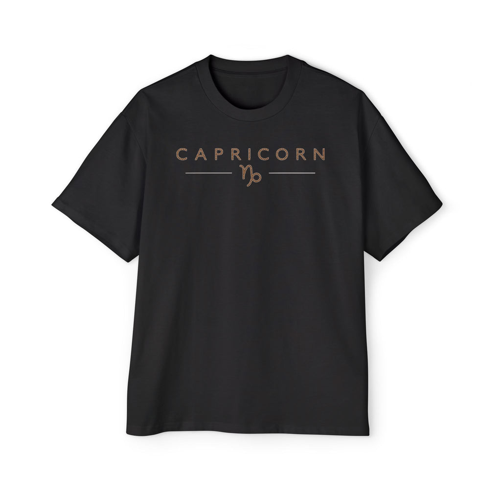 Capricorn Built Different Embroidery Oversized T-Shirt | LE BANCHO