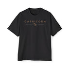 Capricorn Built Different Embroidery Oversized T-Shirt | LE BANCHO