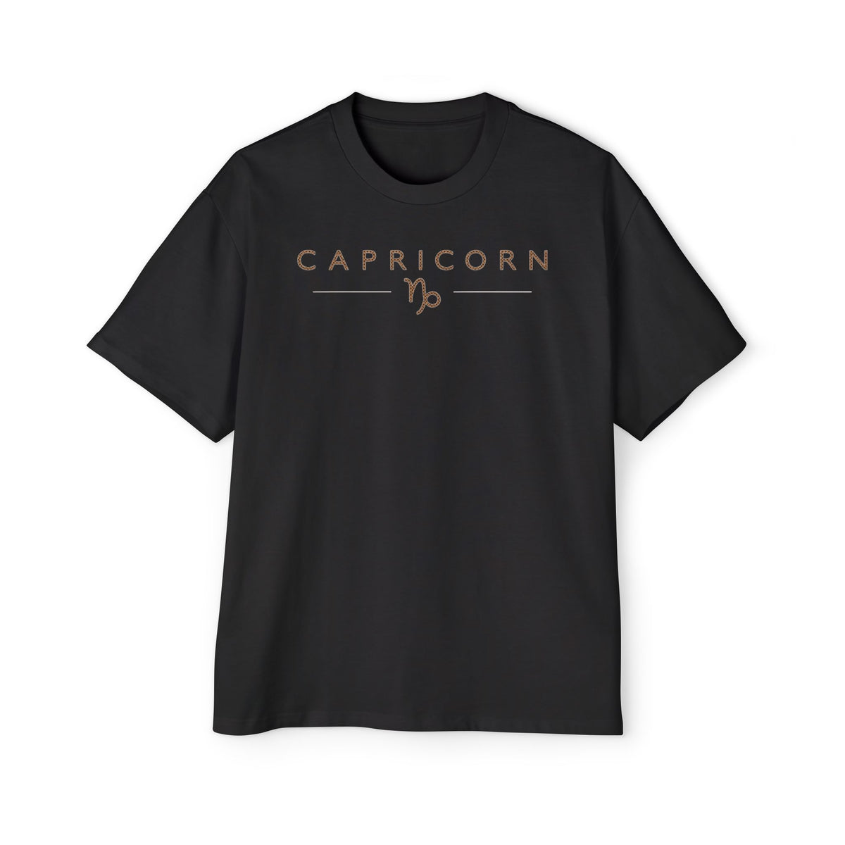 Capricorn Built Different Embroidery Oversized T-Shirt | LE BANCHO