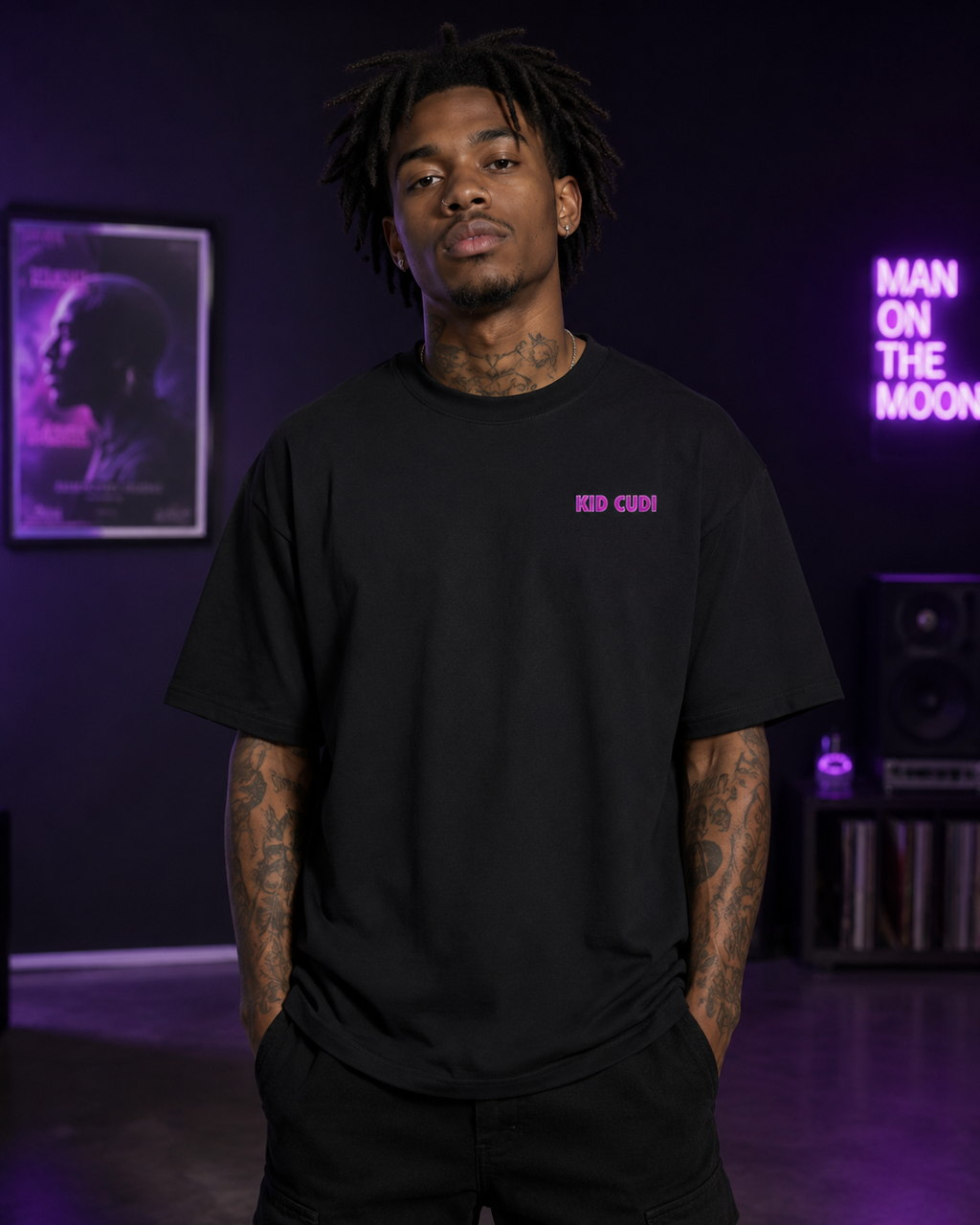 Kid Cudi Premium Oversized T-Shirt for Men | 240 GSM Cotton Streetwear