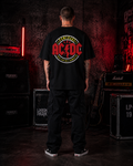 AC/DC Powerage Premium Oversized Embroidered Band T-Shirt for Men | 240 GSM 100% Cotton