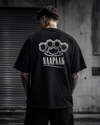 Naapaak Premium Oversized T-Shirt for Men | 240 GSM Embroidered Streetwear Tee