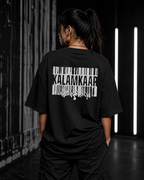 Kalamkaar Premium Oversized T-Shirt for Women | 240 GSM Embroidered Streetwear Tee