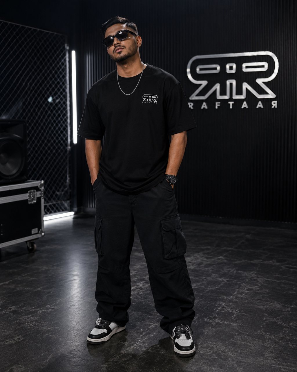 Kalamkaar Premium Oversized T-Shirt for Men | 240 GSM Embroidered Hip-Hop Streetwear Tee
