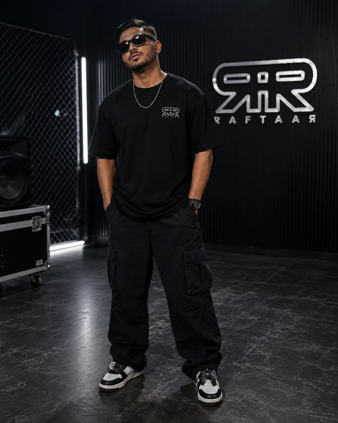 Kalamkaar Premium Oversized T-Shirt for Men | 240 GSM Embroidered Hip-Hop Streetwear Tee