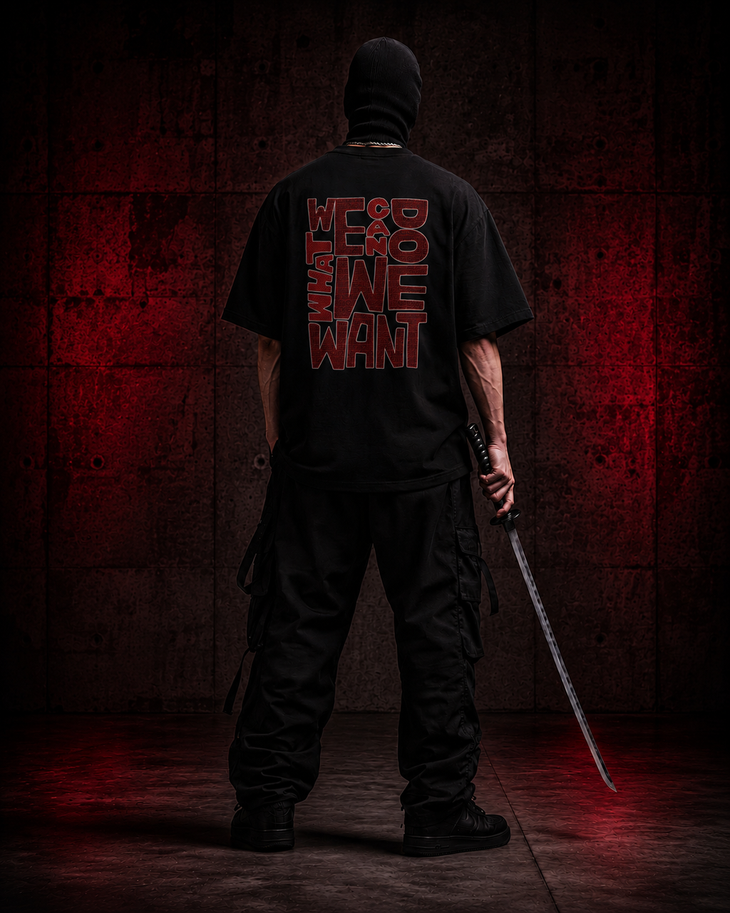 We Can Do Premium Oversized T-Shirt for Men | 240 GSM 100% Cotton Embroidered Typography Tee