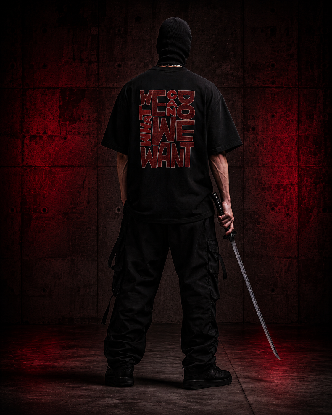 We Can Do Premium Oversized T-Shirt for Men | 240 GSM 100% Cotton Embroidered Typography Tee