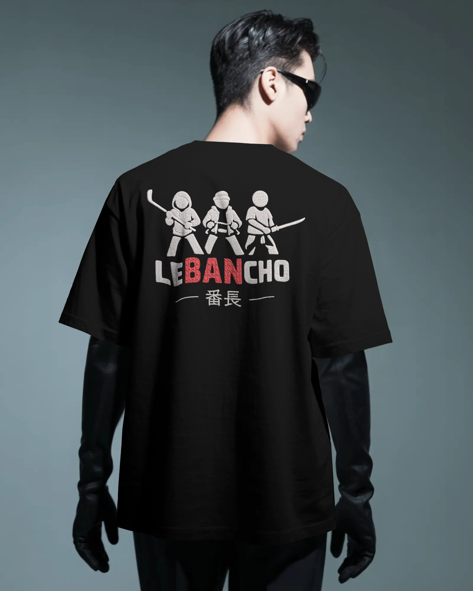 Embroidered Oversized T-Shirt for Men | Premium 240 GSM Cotton | Heavyweight Streetwear Tee