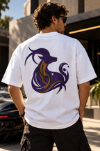 Capricorn Built Different Embroidery Oversized T-Shirt | LE BANCHO