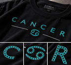 Cancer Soft Heart Hard Shell Embroidery Oversized T-Shirt | LE BANCHO