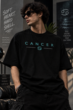 Cancer Soft Heart Hard Shell Embroidery Oversized T-Shirt | LE BANCHO
