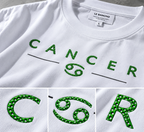 Cancer Soft Heart Hard Shell Embroidery Oversized T-Shirt | LE BANCHO