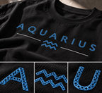 Aquarius Built Different Embroidery Oversized T-Shirt | LE BANCHO