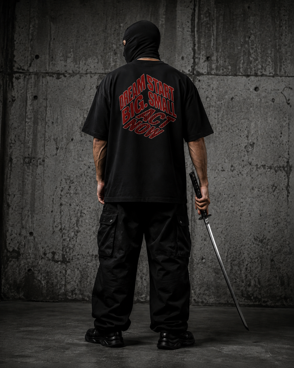 Dream Big Premium Oversized T-Shirt for Men | 240 GSM 100% Cotton Embroidered Typography Tee