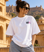 Seedhe Maut Jaipur Concert Edition Embroidery Oversized T-Shirt for Women | LE BANCHO