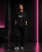 BDSM Business Development Sales & Marketing Premium Oversized Embroidered T-Shirt for Women | 240 GSM 100% Cotton