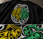 Gemini Two Sides One Iconic fit Embroidery Oversized T-Shirt