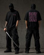 Hope Never Quits Premium Oversized T-Shirt for Men | 240 GSM 100% Cotton Embroidered Typography Tee
