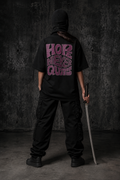 Hope Never Quits Premium Oversized Embroidered Typography T-Shirt for Women | 240 GSM 100% Cotton