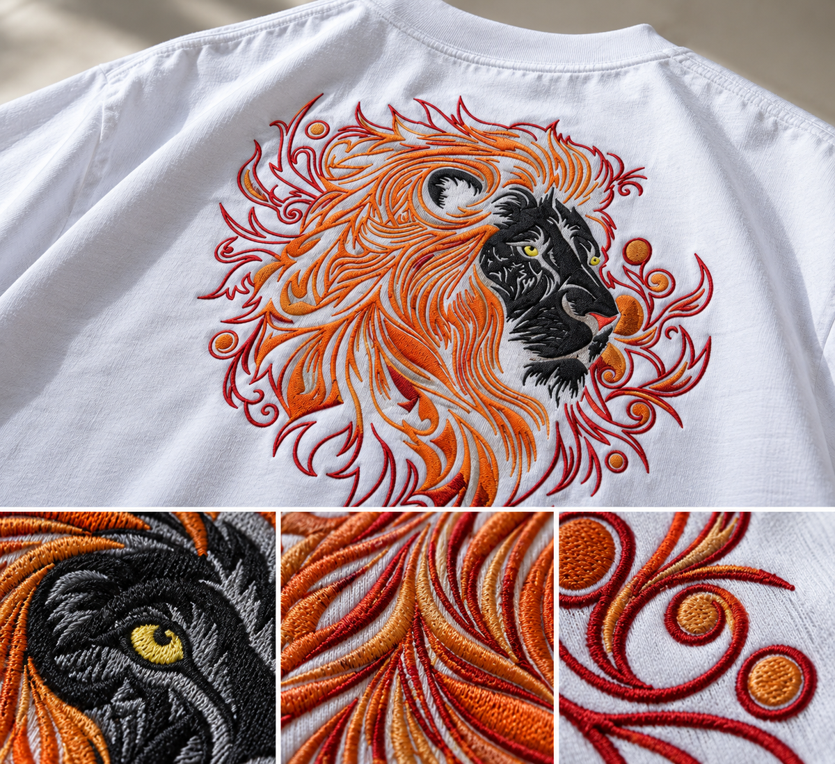 Leo Don't Chase the Spotlight Embroidery Oversized T-Shirt | LE BANCHO