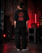 Linkin Park Premium Oversized Embroidered Band T-Shirt for Women | 240 GSM 100% Cotton