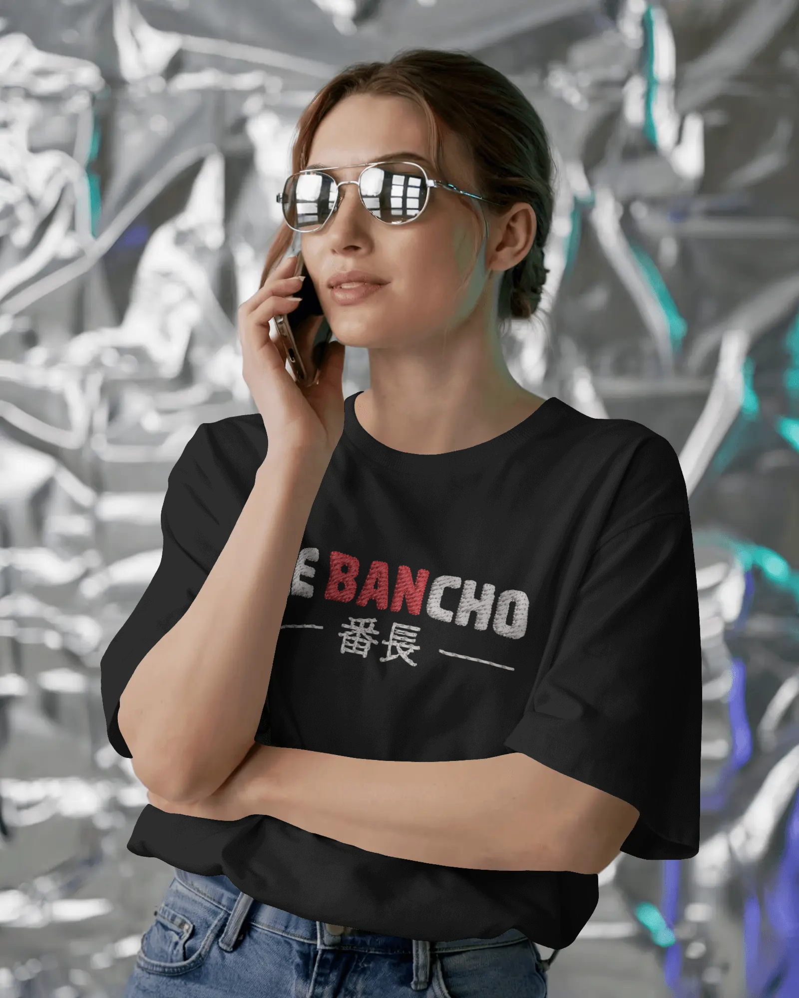 Embroidered Oversized T-Shirt for Women | Premium 240 GSM Cotton | Heavyweight Streetwear Tee