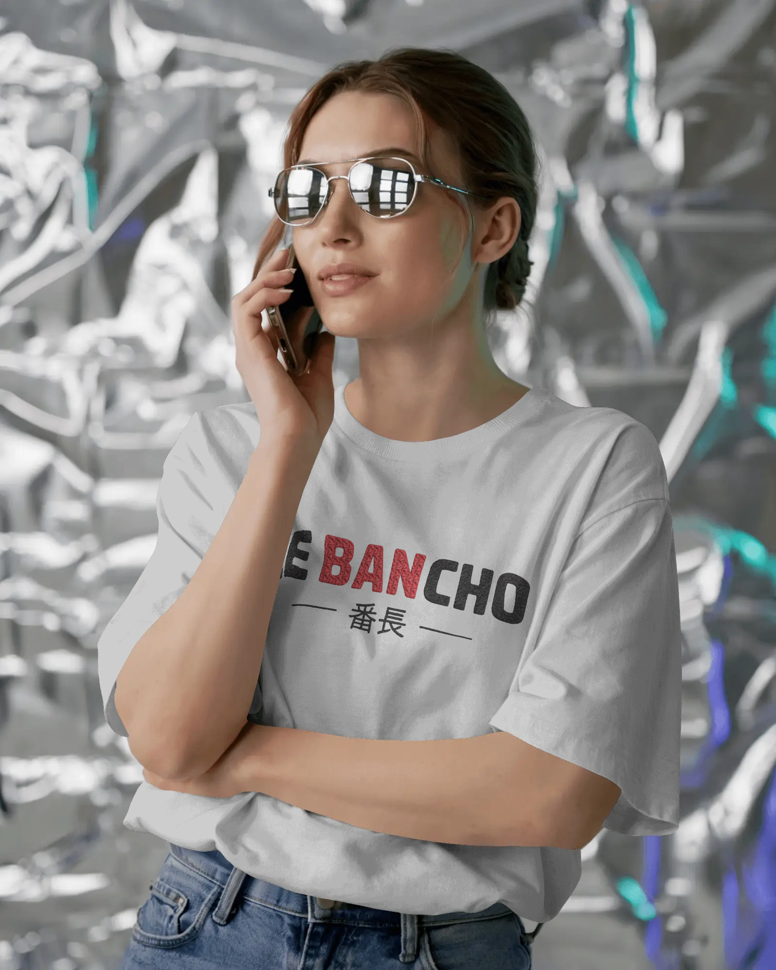 Embroidered Oversized T-Shirt for Women | Premium 240 GSM Cotton | Heavyweight Streetwear Tee