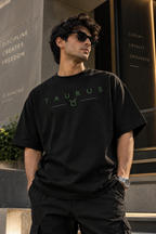 Taurus Slow Moves Expensive Energy Embroidery Oversized T-Shirt | Luxury Loyalty Grounded