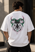 Taurus Slow Moves Expensive Energy Embroidery Oversized T-Shirt | Luxury Loyalty Grounded