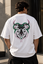 Taurus Slow Moves Expensive Energy Embroidery Oversized T-Shirt | Luxury Loyalty Grounded