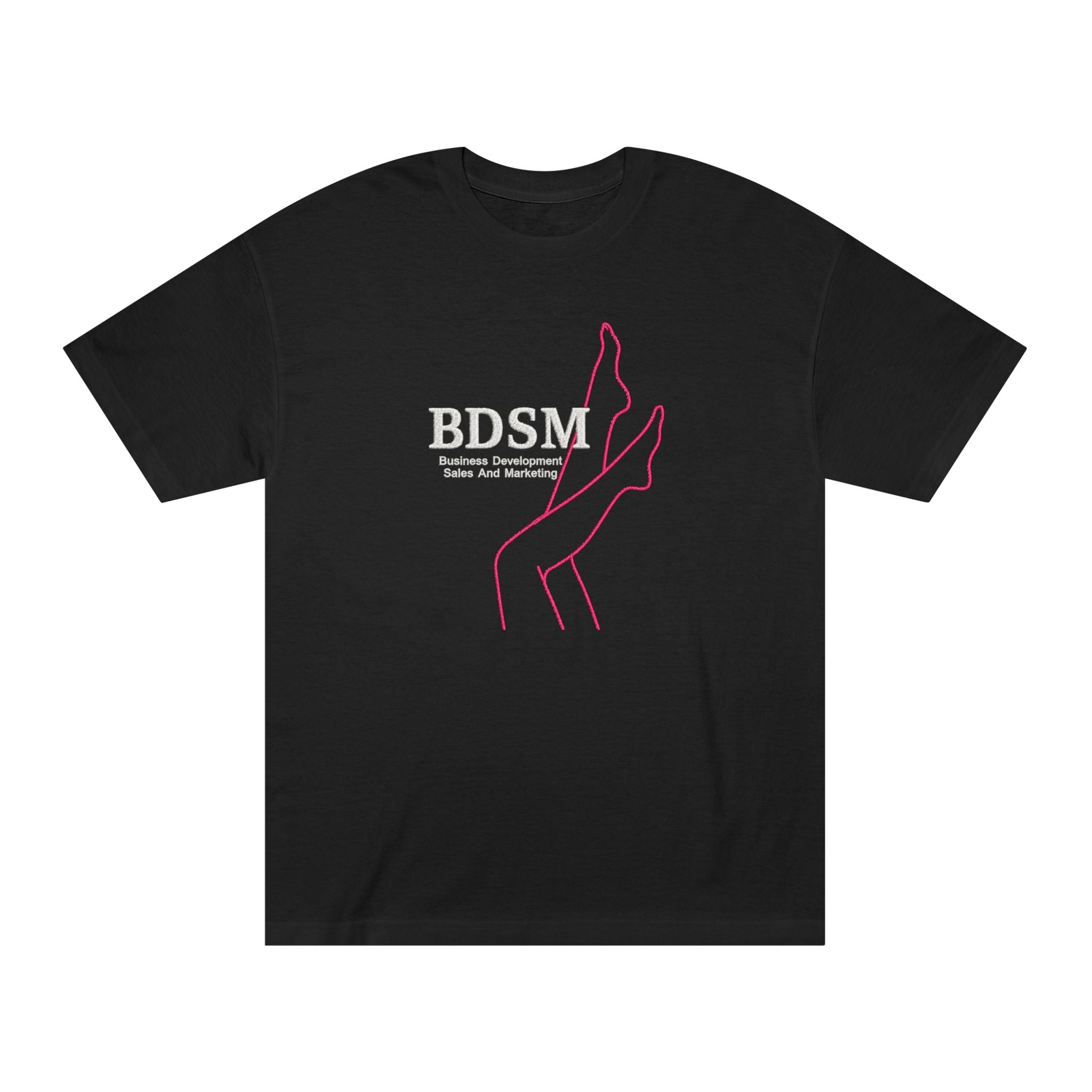 BDSM Business Development Sales & Marketing Premium Oversized Embroidered T-Shirt for Men | 240 GSM 100% Cotton