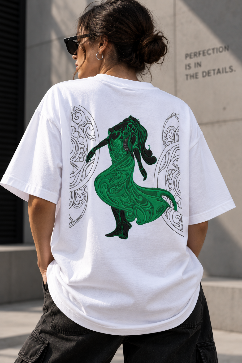 Virgo Perfection Is in the Details Embroidery Oversized T-Shirt | LE BANCHO