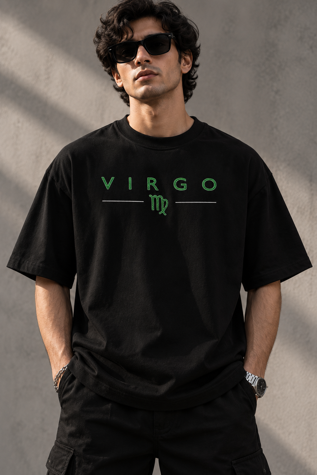 Virgo Perfection Is in the Details Embroidery Oversized T-Shirt | LE BANCHO