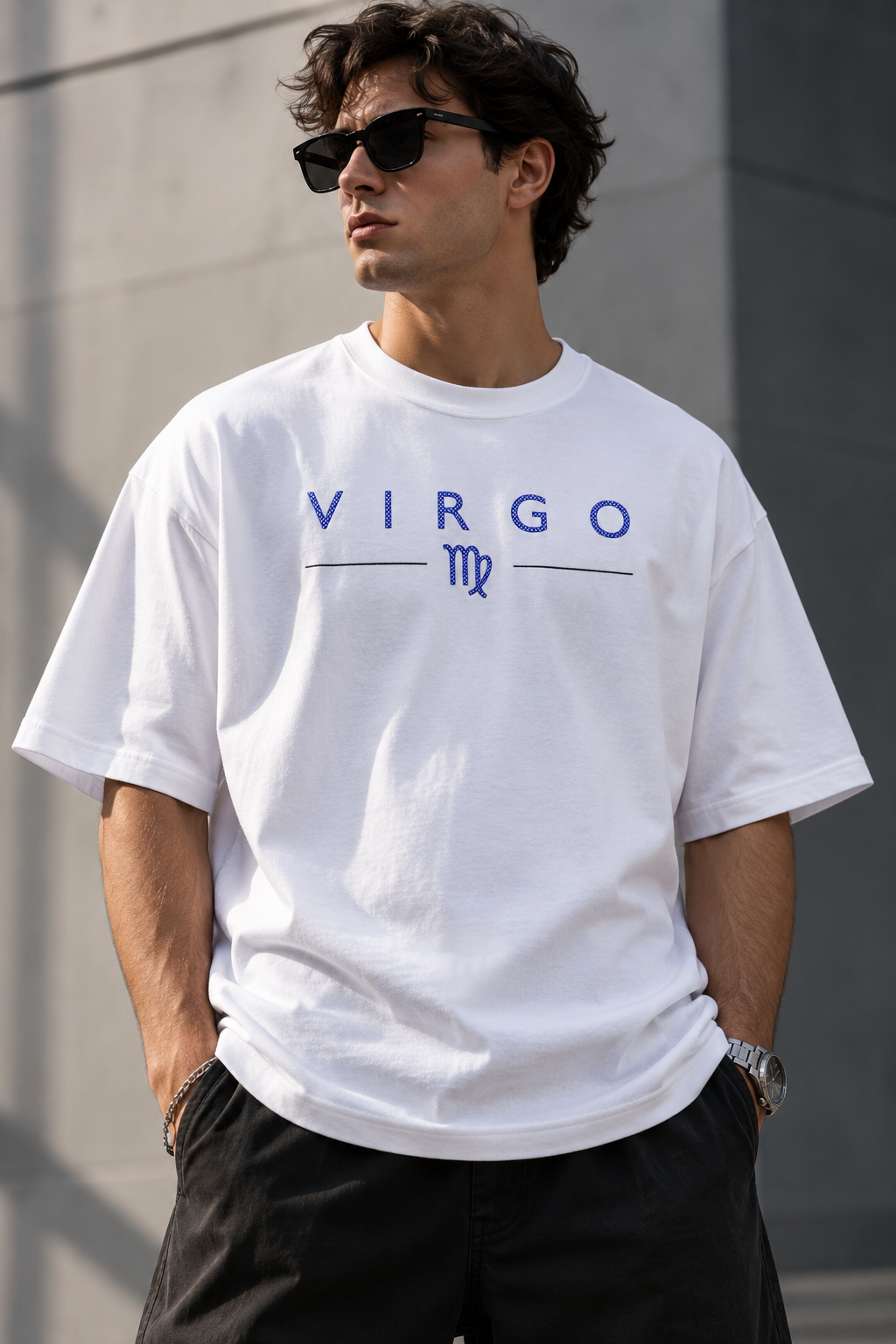 Virgo Perfection Is in the Details Embroidery Oversized T-Shirt | LE BANCHO